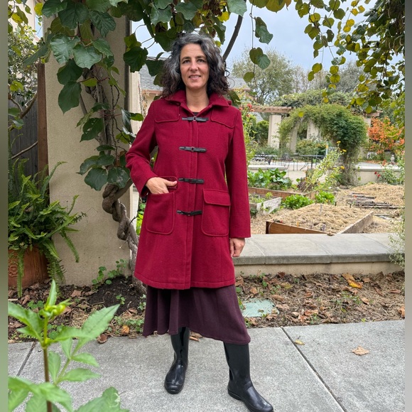 Vintage Andrea Collection Red 100% Wool Coat - Picture 7 of 9